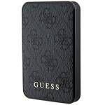 GUESS POWERBANK 15W GUPB5LP4EGKA 5000MAH BLACK/BLACK 4G LEATHER METAL LOGO