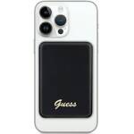 GUESS POWERBANK 15W GUPBM5ALGSGK 5000MAH BLACK/BLACK MAGSAFE METAL SCRIPT LOGO