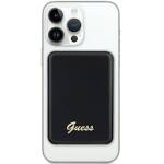 GUESS POWERBANK 5W GUPBM3ALGSGK 3000MAH BLACK/BLACK MAGSAFE METAL SCRIPT LOGO