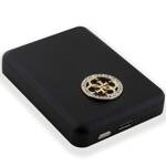 GUESS POWERBANK INDUCTION 5W GUPBM3AL4DMK 3000MAH BLACK/BLACK MAGSAFE 4G STRASSED METAL LOGO