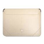 GUESS SLEEVE GUCS14SATLE 14 "BEIGE /BEIGE SAFFIANO TRIANGLE LOGO