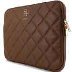 GUESS SLEEVE GUCS14ZPSQSSGW 14" BROWN/BROWN QUILTED 4G