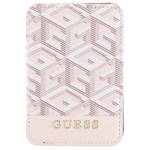 GUESS WALLET CARD SLOT GUWMSHGCFSEP MAGSAFE GCUBE STRIPE PINK/PINK