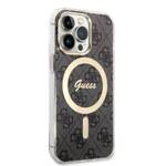 GUSS GUBPP13XH4EACSK CASE+ CHARGER IPHONE 13 PRO MAX CZARNY/BLACK HARD CASE 4G PRINT MAGSAFE