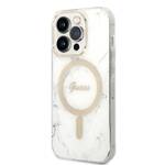 GUSS GUBPP14LHMEACSH CASE+ CHARGER IPHONE 14 PRO 6.1 "WHITE/WHITE HARD CASE MARBLE MAGSAFE