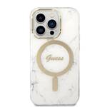 GUSS GUBPP14LHMEACSH CASE+ CHARGER IPHONE 14 PRO 6.1 "WHITE/WHITE HARD CASE MARBLE MAGSAFE