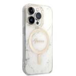 GUSS GUBPP14LHMEACSH CASE+ CHARGER IPHONE 14 PRO 6.1 "WHITE/WHITE HARD CASE MARBLE MAGSAFE