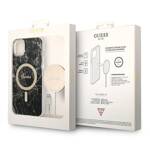 GUSS GUBPP14MHMEACSK CASE+ CHARGER IPHONE 14 PLUS / 15 PLUS 6.7 "BLACK HARD CASE MARBLE MAGSAFE