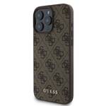 Guess GUHCP16LG4GFBR iPhone 16 Pro brązowy/brown HC PU 4G Classic