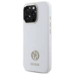 Guess GUHCP16LM4DGPH iPhone 16 Pro 6.3"   biały/white hardcase Silicone Logo Strass 4G