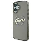 Guess GUHCP16MHCHGSPK iPhone 16 Plus 6.7" czarny/black hardcase IML Heart