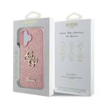 Guess GUHCP16MHG4SGP iPhone 16 Plus różówy/pink HC Fixed Glitter Big 4G