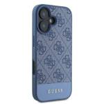 Guess GUHCP16SG4GLBL iPhone 16 6.1" niebieski/blue hardcase 4G Bottom Stripe