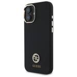 Guess GUHCP16SM4DGPK iPhone 16 6.1"       czarny/black hardcase Silicone Logo Strass 4G