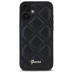 Guess GUHCP16SPSQSQSK iPhone 16 6.1" czarny/black hardcase Quiled Metal Logo