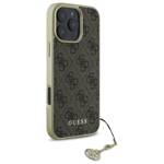 Guess GUHCP16XGF4GBR iPhone 16 Pro Max    6.9" brązowy/brown hardcase 4G Charms Collection