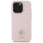 Guess GUHCP16XM4DGPP iPhone 16 Pro Max    6.9" jasnoróżowy/pink hardcase Silicone Logo Strass 4G