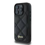 Guess GUHCP16XPSQSQSK iPhone 16 Pro Max 6.9" czarny/black hardcase Quilted Metal Logo