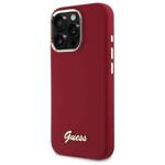 Guess GUHCP16XSMBSLM iPhone 16 Pro Max 6.9" magenta hardcase Silicone Script Metal Logo