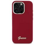 Guess GUHCP16XSMBSLM iPhone 16 Pro Max 6.9" magenta hardcase Silicone Script Metal Logo