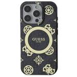 Guess GUHMP16LH4PYEEK iPhone 16 Pro 6.3"  czarny/black hardcase IML Peony On 4G Background MagSafe