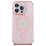 Guess GUHMP16LHFGEREP iPhone 16 Pro 6.3"  różowy/pink hardcase IML Glitter Circle MagSafe