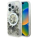 Guess GUHMP16LLFMWTE iPhone 16 Pro 6.3" beżowy/beige hardcase Liquid Glitter Flower MagSafe