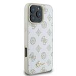 Guess GUHMP16LPGPYSH iPhone 16 Pro 6.3" biały/white hardcase Peony Script Logo MagSafe