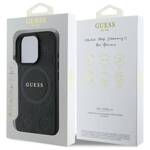 Guess GUHMP16LPSAPSMEK iPhone 16 Pro 6,3" czarny/black HC MagSafe Safiano Peony Classic Logo