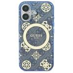 Guess GUHMP16SH4PYEEB iPhone 16 6.1" niebieski/blue hardcase IML Peony On 4G Background MagSafe