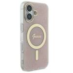 Guess GUHMP16SH4STP iPhone 16 6.1" różowy/pink hardcase IML 4G MagSafe