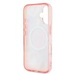 Guess GUHMP16SHFWBDCEP iPhone 16 6.1" różowy/pink hardcase IML Flower & Tonal Circle MagSafe