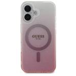 Guess GUHMP16SHGRCELP iPhone 16 6.1" różowy/pink hardcase IML Glitter Gradient MagSafe