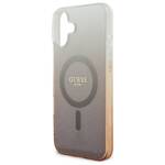 Guess GUHMP16SHGRCELW iPhone 16 6.1" brązowy/brown hardcase IML Glitter Gradient MagSafe