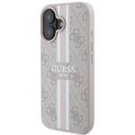 Guess GUHMP16SP4RPSP iPhone 16 różowy/pink MagSafe 4G Printed Stripes