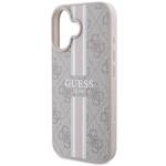 Guess GUHMP16SP4RPSP iPhone 16 różowy/pink MagSafe 4G Printed Stripes