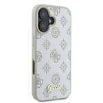 Guess GUHMP16SPGPYSH iPhone 16 6.1" biały/white hardcase Peony Script Logo MagSafe