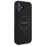 Guess GUHMP16SPSAHMCK iPhone 16 6.1"      czarny/black hardcase Saffiano Classic Logo MagSafe