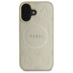 Guess GUHMP16SPSAPSMED iPhone 16 6,1" złoty/gold HC MagSafe Safiano Peony Classic Logo