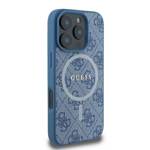 Guess GUHMP16XG4GFRB iPhone 16 Pro Max 6.9" niebieski/blue hardcase 4G Ring Classic Logo MagSafe