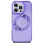 Guess GUHMP16XHFWFCU iPhone 16 Pro Max 6.9" fioletowy/purple hardcase IML Flowers Wreath MagSafe