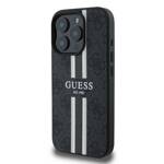 Guess GUHMP16XP4RPSK iPhone 16 Pro Max czarny/black MagSafe 4G Printed Stripes