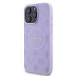 Guess GUHMP16XPSAPSMEU iPhone 16 Pro Max 6.9" purpurowy/purple hardcase Saffiano Peony Classic Logo MagSafe