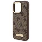 Guess GUHMP16XU4GPRW iPhone 16 Pro Max 6.9" brązowy/brown hardcase 4G Logo Plate MagSafe