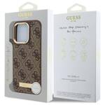 Guess GUHMP16XU4GPRW iPhone 16 Pro Max 6.9" brązowy/brown hardcase 4G Logo Plate MagSafe