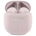 Guess słuchawki Bluetooth GUTWSJ14ESGP    TWS + stacja dokująca różowy/pink Printed Classic Logo