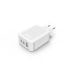 HAMA AC CHARGER Quick Charge/Power Delivery (PD) +USB-A 42 WATT, WHITE