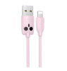 HOCO USB CABLE - KX1 LIGHTNING 1M PINK