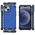 HONEYCOMB CASE ARMOR COVER WITH TPU BUMPER FOR IPHONE 13 MINI BLUE