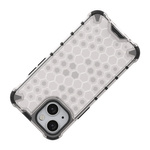 HONEYCOMB CASE ARMOR COVER WITH TPU BUMPER FOR IPHONE 13 MINI TRANSPARENT